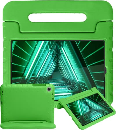 Hoesje - Geschikt voor Lenovo Tab M10 FHD Plus (2e / 2nd Generatie) - Kinderhoes Shockproof Bumper - Kidsproof Case - Tablethoes - Kinder Hoes Cover - Groen