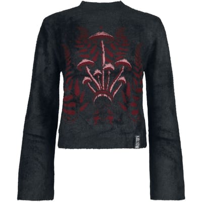 Killstar - Gothic Sweatshirts - Withered Garden - Grave Bloom Sweater - XS tot 4XL - voor Vrouwen - zwart-lila