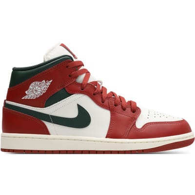 Jordan Aj1 Mid Sneakers Heren - Wit - Maat 41 - Leer, Synthetisch