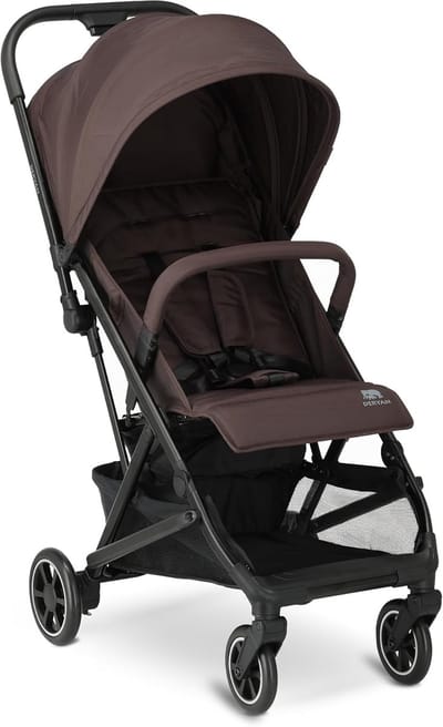 Reisbuggy Kinderen - Compacte Kinderwagen - Gemakkelijk Reizen - Opvouwbaar Met Eén Hand - 7.8 kg - Chocoladebruin