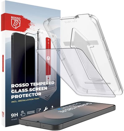 Rosso Screenprotector Geschikt voor Samsung Galaxy S25 FE | 9H Tempered Glass | Beschermglas | Case Friendly | Met Installatietray | Geen luchtbellen & stof | Eenvoudige montage