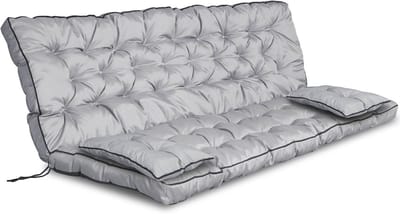 Schommelbank Kussen Set Waterdicht met 2 Kleinere Kussens 180x60x50 cm
