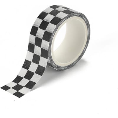Zwart-wit Rastertape Creatieve Rasterlijnen Kleur Basis Doe-het-zelf Boekhouding Decoratief Materiaal Stickers Washi Tape Kawaii 3M zwart