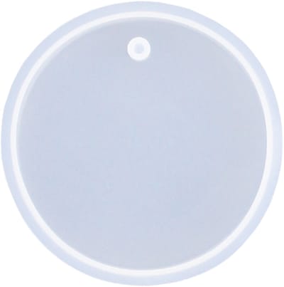 Jesmonite - Siliconen mal ronde hanger met oog - Ø 6,8 cm