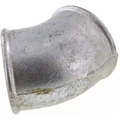 Rp 2 1/2'' Verzinkt Gietijzeren L-Fitting 45graden 25 Bar - FL2E-F-IZ-212R-45