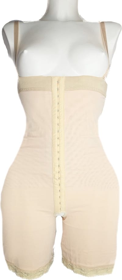 BamBella® Sterk corrigerende Taille korset - Broek- maat S | 36 - Sterk corrigerende ondergoed Bruin