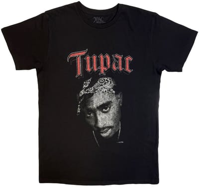 Tupac - Icon Heren Tshirt - S - Zwart