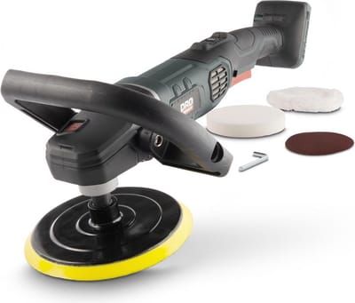 Powerplus accu haakse poliermachine POWPB40400 - 20V - 180mm - zonder accu en lader, power tool, auto-accessoire, met 3 acc.