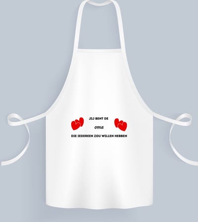 Akyol - jij bent de oma die iedereen zou willen hebben Keukenschort - Oma - geweldige oma - liefste oma - verjaardag - cadeau - kado - bedankje - geschenk - 82 bij 71 cm