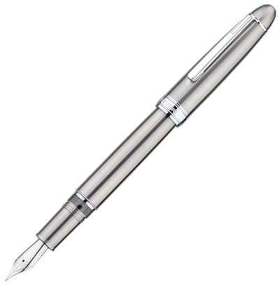 Massief Titanium Vulpen met Jowo Penpunt en Inktvenster
