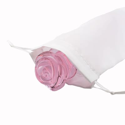 Zwarte Dildo Dream Toys Glaze Glass G-spot Roze