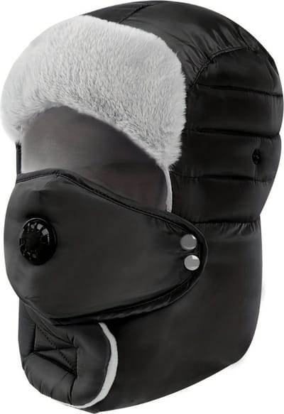 Livano Wintermuts - Heren - Dames - Volwassenen - Muts - Ski Mask - Bivakmuts - Balaclava - Ski Masker - Face Mask - Full Face Mask - Winter Masker - Zonder Bril - Zwart