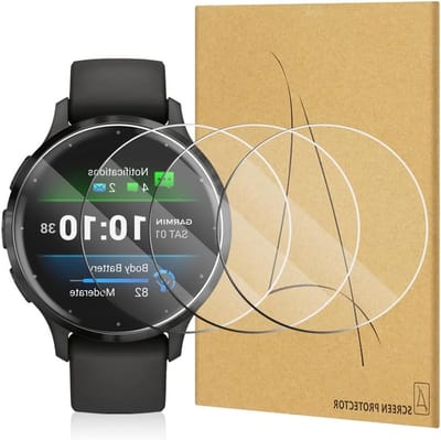 4-Pack Tempered Glass Screen Protectors voor Smartwatch, Anti-Scratch, 9H Hardheid, HD Duidelijk, Bescherming tegen Krassen en Stoten