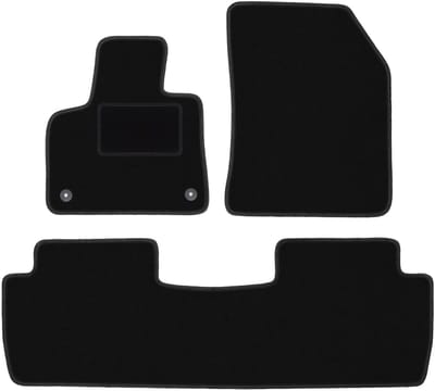 Zwarte veloursmatten voor: Peugeot 4008 II crossover (2016-)