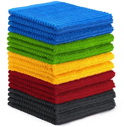 Microfibre Doek - Meerdoelige Herbruikbare Poetsdoek - Schoonmaakdoek Set - Streepvrij Drogen - Wasbaar En Duurzaam - Voor Huis Auto En Ramen - 10 Stuks