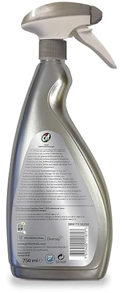 Professionele RVS Reiniger voor Keuken en Horeca - 750ml