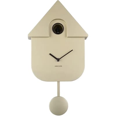 Karlsson Koekoeksklok Modern Cuckoo Metallic - Goud - 21.5x8.5x41cm - Wandklok Scandinavisch