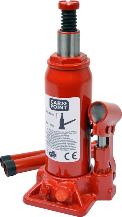 Carpoint Schaarkrik - 2000 kg � Compact & Handzaam � Hefhoogte 104�385 mm - Voor auto, camper, caravan of aanhangwagen - Maximaal belastbaar gewicht 2000KG