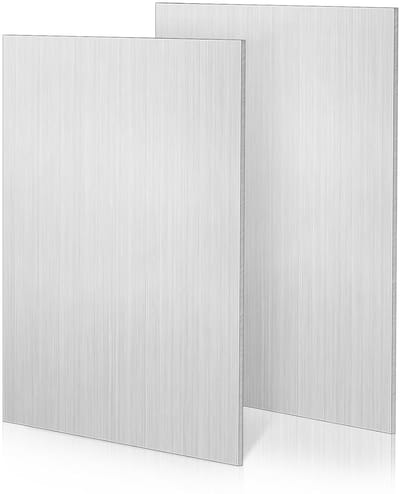 Aluminium Plaat 30 x 20 cm - 2 mm Dikte voor Lassen, Ambachten en DIY Projecten - Set van 2 Stuks