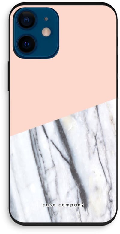 Case Company® - Hoesje geschikt voor iPhone 12 mini hoesje - A touch of peach - Biologisch Afbreekbaar Telefoonhoesje - Bescherming alle Kanten en Schermrand