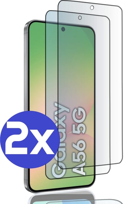 ArmorDrop Full Guard Screenprotector Geschikt Voor Samsung A56 - Gehard Glas - 2 Stuks