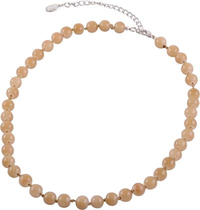 Behave - Ketting - Natuursteen kralen - 8 mm halfedelsteen - 42 cm + 7,5 cm verlengketting