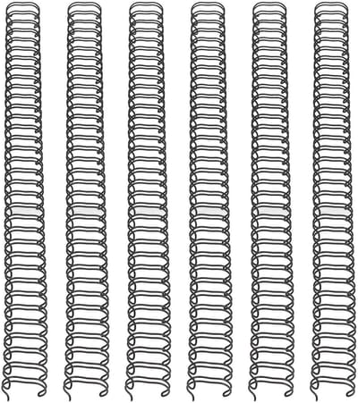 Dailygoods- Draadbinder Hoge Papiercapaciteit - Dubbele Lus - Metalen Binnenkant - 34 Lussen - 19 Mm Diameter - Duurzame Nyloncoating - Bindrug