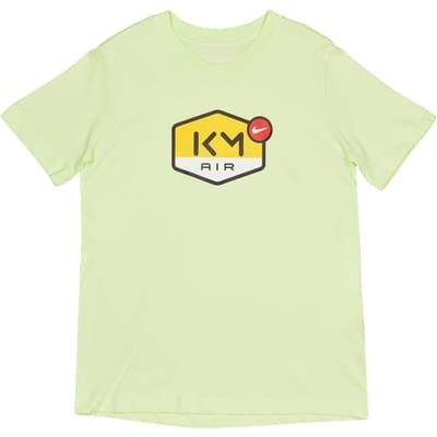 Nike Kylian Mbappe Df T-shirt T-shirts Kinder - Geel - Maat 128 - 137 CM - Katoen Jersey