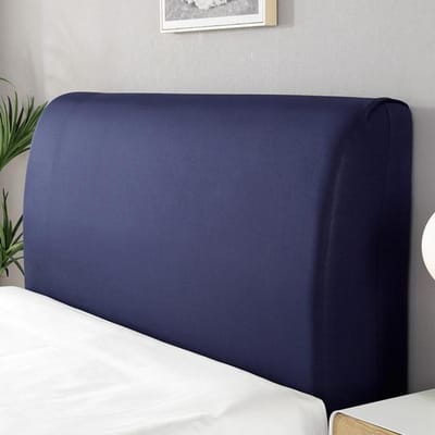 Effen kleur stoffen bedhoofdhoes All-inclusive spandex hoofdeindehoes Elastische meubelbeschermer voor hotelhuiswoonkamer AA (200-220CM)