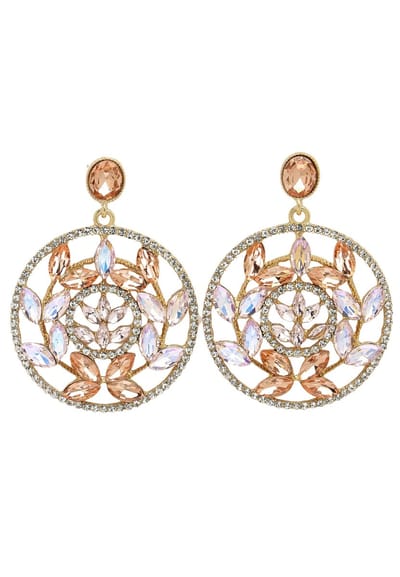 AVANT-GARDE PARIS Diva Dainty Hollow Floral Drop Earrings - Goud 4.6cm x 6.4cm - 1 stuk - Lichtgewicht en elegant ontwerp