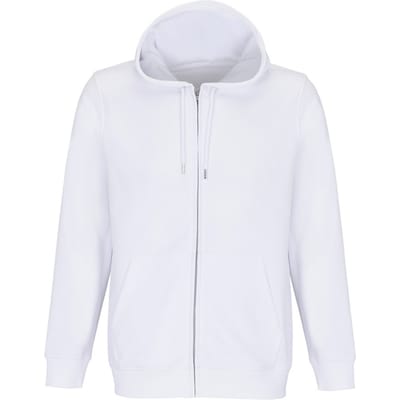 SOLS Calipso Full Zip Hoodie voor volwassenen (Wit)