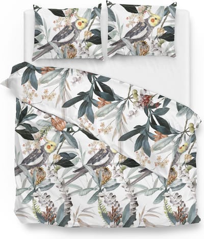 Zohome Kendal Dekbedovertrek - Tweepersoons - Katoensatijn - 200x200-220cm - Wit