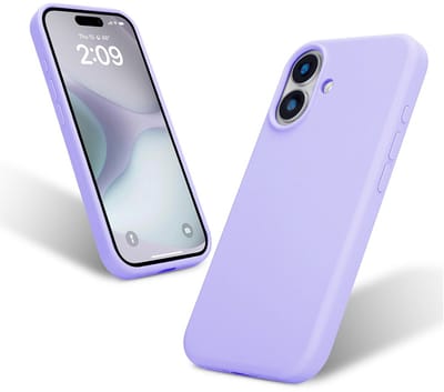 Liquid Silicone Hoesje geschikt voor iPhone 16 Plus - paars- Dagelijks gebruik - Duurzaam - Flexibel - Stijlvol en Comfortabel - Schokbestendig - Soft Touch Siliconen