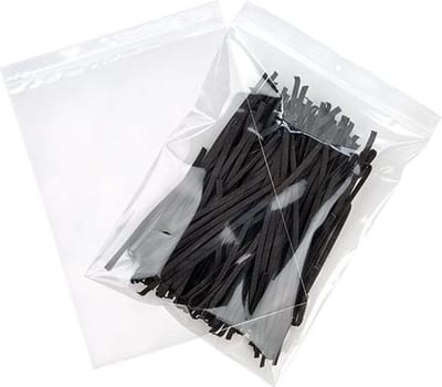 Gripzakken met Ophanggat 23x30,5cm100 Micron (100 stuks) | gripzak | ziplock zakken | ziplock zakjes
