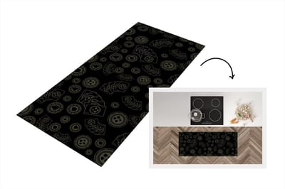 Keukenloper - Loper keuken - Poker - Speelkaarten - Gokken - Patroon - 120x50 cm - Keukenloper vinyl