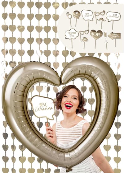 Riethmüller - Photobooth set - wedding - 14 stuks - DIY - Valentijnsdag versiering - Valentijnsdag cadeau - valentijnsdag