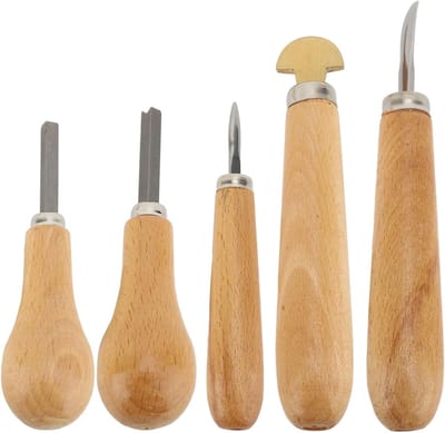 Juwelen Zetting Gereedschap - Steen Zetter Kit - Sieraden Maken - Ergonomisch Houten Handvat - 5 Delig - Niet Gespecificeerd