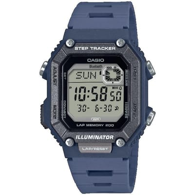Casio Heren Hars 100M Waterbestendig Digitaal Alarm Kwarts Horloge WS-B1000-2AV blauw