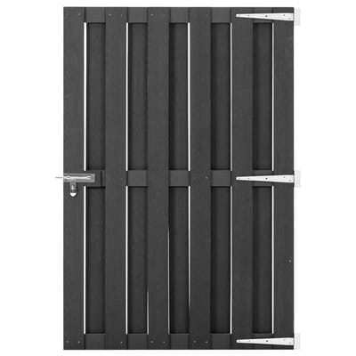 Portail de Jardin en WPC 100 x 150 cm Gris
