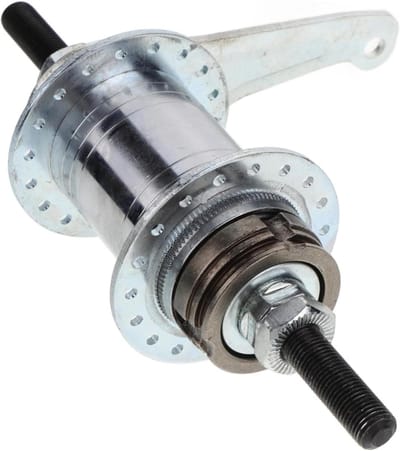 Fiets Achternaaf Rem - Achterrem Fiets - Veilig Fietsen - Omgekeerde Remnaaf - 16.5 cm - Zilver