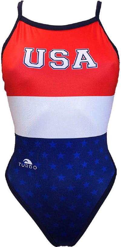 Turbo Usa Zwemkleding Rood 2XL Vrouw
