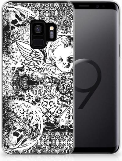 Silicone Back Case Samsung Galaxy S9 Skulls Angel