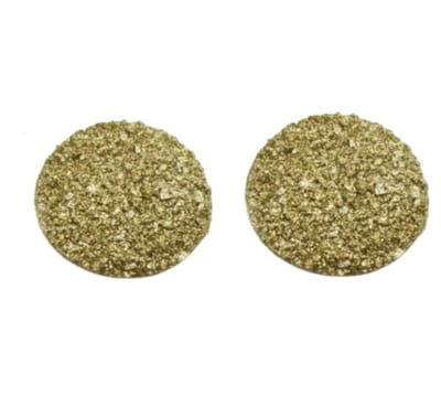 Clip oorbellen- Lovata-vol kunststof- goudkleurig -2 cm- geen gaatkjes- Allergievrij- Charme Bijoux