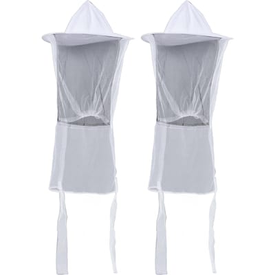 2 stuks Imker Beschermhoed Imker Beschermhoed met Ademend Gaas voor Vissers Jagers gray