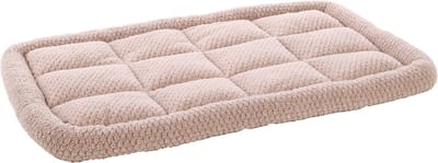 Hondenkussen – Benchkussen – Extra zacht hondenkussen 100,5 x 63,5 cm – Geschikt voor hondenbench en kattenkussen – Flamingo Jacquard Rechthoekig Taupe