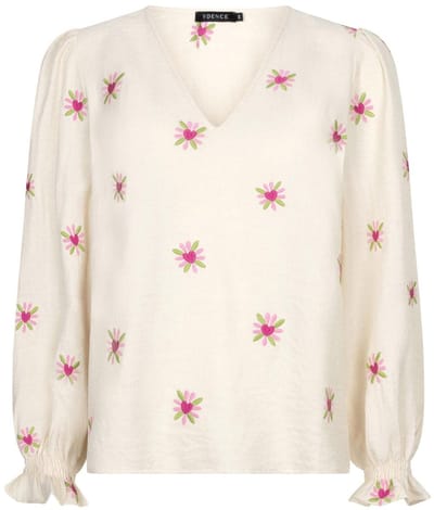Ydence Top Philou Dames - Jurken - Ecru - Maat XS