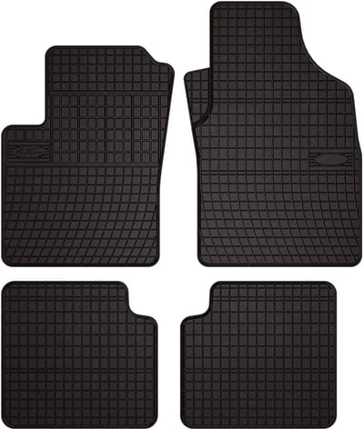 Wielganizator SolidPRO Serie - Zwarte Rubbermatten - Fiat 500 - Oplegkoord