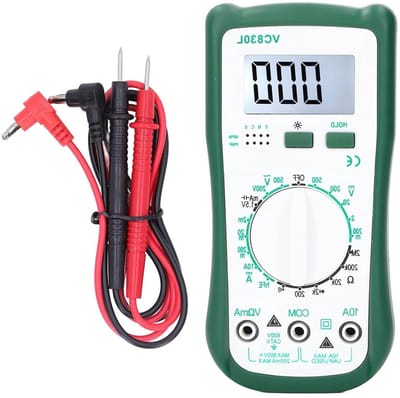 Digitale Multimeter - Elektrische Tester - Elektrische Metingen - Hoge Zichtbaarheid Display - 1999 Cijfers - Grijs