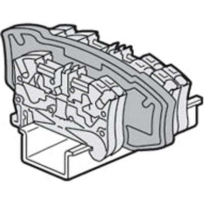 Legrand Viking3 scheidingsplaat 2 fasen aansluitblok - 037596 [10 stuks]