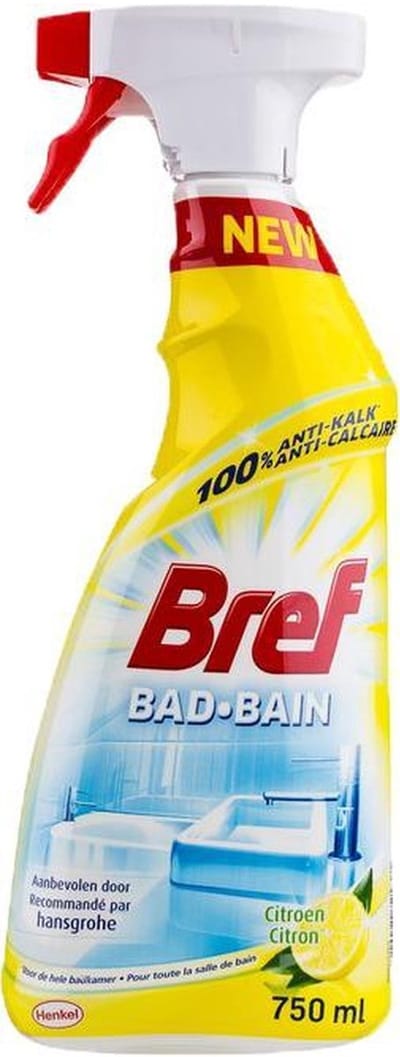 Bref Badkamerreiniger Spray Citroen - Voordeelverpakking - 8 x 750ml